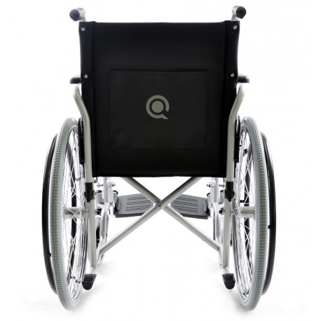 Tani wózek inwalidzki stalowy na ramie składanej