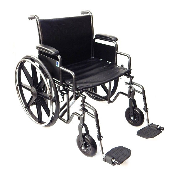 Wzmocniony wózek inwalidzki dla osób otyłych do 225 kg !